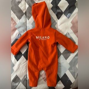 Orange Liam coverall 0-3 month